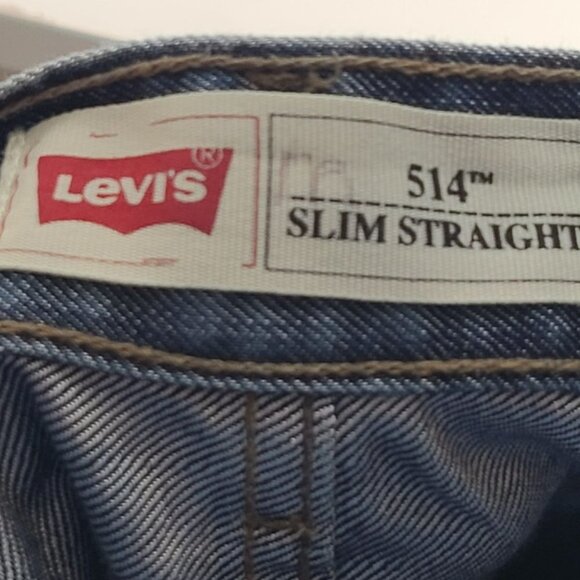 Levi's  Girl's 514 Slim Straight Leg Blue Jeans Size 14 - Picture 11 of 14